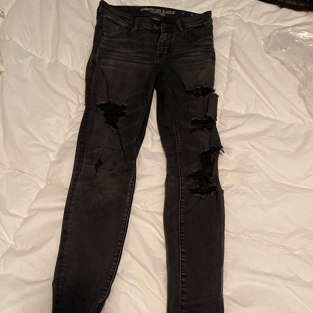 American Eagle ripped skinny jeans